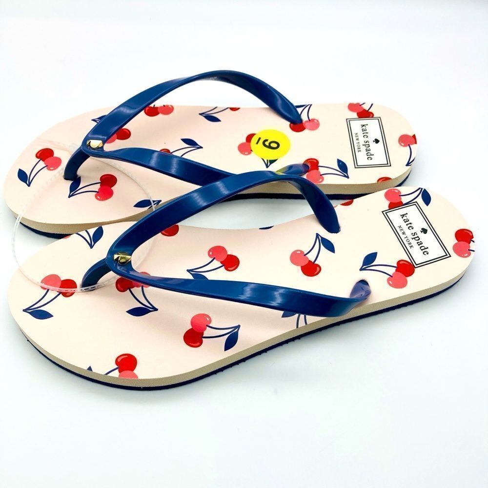 NWT Kate Spade Fleur Dancing Cherries Sandals 9B Brazil - Picture 3 of 10